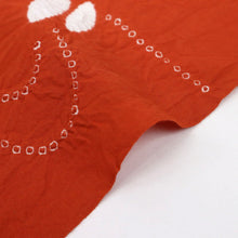 画像をギャラリービューアに読み込む, しぼり ブランド浴衣『コシノヒロコ』流水とんぼ 朱赤 木綿 反巾37cm 長さ12.7m カジュアル お仕立可 夏着物 反25-179