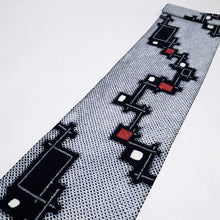 画像をギャラリービューアに読み込む, しぼり 浴衣反物 破れ格子模様 濃紺 木綿 長さ12.8m 反巾37.5cm カジュアル お仕立可 夏着物 反25-26