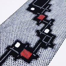 画像をギャラリービューアに読み込む, しぼり 浴衣反物 破れ格子模様 濃紺 木綿 長さ12.8m 反巾37.5cm カジュアル お仕立可 夏着物 反25-26