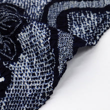 画像をギャラリービューアに読み込む, 浴衣『本場有松しぼり』反物 流線花籠模様 紺 木綿 カジュアル 夏着物 お仕立て可 和装 絞り きもの 反25-69