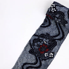 画像をギャラリービューアに読み込む, 浴衣『本場有松しぼり』反物 流線花籠模様 紺 木綿 カジュアル 夏着物 お仕立て可 和装 絞り きもの 反25-69