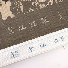 画像をギャラリービューアに読み込む, 【新品】反物『竺仙』松煙染小紋 浴衣反物 山葡萄とリス カジュアル 長さ12m 反巾38cm グレー ベージュ お仕立て可能 木綿夏着物 和装 きもの 反25-9