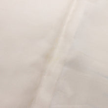 画像をギャラリービューアに読み込む, 【中古】単衣 希少『ざざんざ織り』紬 横段霞 淡いベージュ カジュアル 身丈160cm 裄丈67cm 正絹 TY7-10