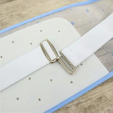 画像をギャラリービューアに読み込む, ドット柄 メッシュ前板 ブルー ピンク 2色 ベルト付き ポケット付き 夏用 涼しい メッシュ 帯板 前板 着付け 和装小物 浴衣 着物 夏小物 ゴム 帯