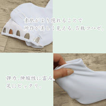画像をギャラリービューアに読み込む, 【5枚コハゼ《大きめ》ストレッチ足袋】（5L 6L） 東レ　和装　足袋　たび　白　こはぜ　コハゼ 5まい レディース 女性 メンズ 男性 ビッグサイズ 着物 ナイロン 和装小物 【TT】
