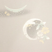 画像をギャラリービューアに読み込む, 【古反】反物『縦絽』シンプル 花丸に雪芝 夏着物 竪絽 単衣 カジュアル 普段着 お仕立て可能 正絹 きもの 和装 反23-24
