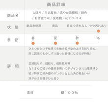 画像をギャラリービューアに読み込む, 【古反】しぼり 浴衣反物 涼やか花模様 カジュアル 紺色 お仕立て可 夏着物 きもの 和装 反23-34 リサイクル着物 木綿着物 浴衣 ［きものふりく］
