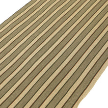 画像をギャラリービューアに読み込む, 【古反】反物 丹後 『綿ちりめん』 【きはる】 縞模様 カジュアル 普段着 ベージュ 木綿着物 きもの 和装 反23-65
