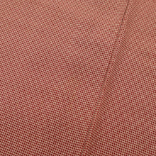 画像をギャラリービューアに読み込む, 【中古】単衣 江戸小紋 角通し 長尺 赤 無紋 作家落款有 ふだん着物洗替えに♪ カジュアル 身丈164cm 裄丈66cm 正絹 5KM14
