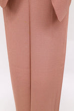 画像をギャラリービューアに読み込む, 【中古】単衣 江戸小紋 角通し 長尺 赤 無紋 作家落款有 ふだん着物洗替えに♪ カジュアル 身丈164cm 裄丈66cm 正絹 5KM14
