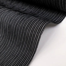 画像をギャラリービューアに読み込む, 反物 夏着物『本場小千谷ちぢみ』縞 キングサイズ カジュアル 普段着 黒白 麻 きもの 和装 反B2-6
