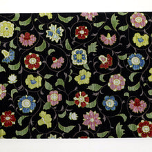 画像をギャラリービューアに読み込む, 新品 『召しませ華』 半幅帯 リバーシブル カジュアル 半巾帯 植物柄×花唐草 グレー BG8-3
