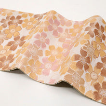 画像をギャラリービューアに読み込む, 新品 『創世舎』 半幅帯 リバーシブル 桜の花×幾何学柄 カジュアル 小袋帯 半巾帯 きもの 和装 BM8-21

