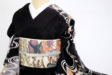 画像をギャラリービューアに読み込む, 仮絵羽 訪問着 吉祥文 流水古典柄 丹後ちりめん フォーマル 略礼装 きもの 袷正絹着物 HB3-17
