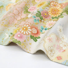 画像をギャラリービューアに読み込む, 仮絵羽 訪問着 『吉澤織物』 友禅 霞に古典花 フォーマル 略礼装 グレー 灰色 袷正絹着物 きもの 和装 HH3-31
