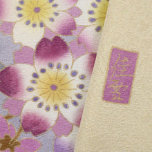 画像をギャラリービューアに読み込む, 仮絵羽 訪問着 『阿部佳雪』 十日町友禅作家 桜の花 フォーマル 略礼装 袷正絹着物 和装 きもの HY3-25
