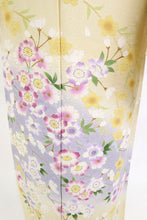 画像をギャラリービューアに読み込む, 仮絵羽 訪問着 『阿部佳雪』 十日町友禅作家 桜の花 フォーマル 略礼装 袷正絹着物 和装 きもの HY3-25
