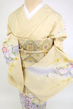 画像をギャラリービューアに読み込む, 仮絵羽 訪問着 『阿部佳雪』 十日町友禅作家 桜の花 フォーマル 略礼装 袷正絹着物 和装 きもの HY3-25
