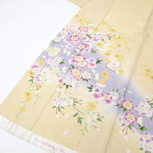 画像をギャラリービューアに読み込む, 仮絵羽 訪問着 『阿部佳雪』 十日町友禅作家 桜の花 フォーマル 略礼装 袷正絹着物 和装 きもの HY3-25
