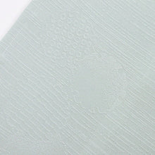 画像をギャラリービューアに読み込む, 【中古】長尺 色無地 線霞に雪輪の地紋 背紋有 灰黄緑 水色 セミフォーマル 身丈171.5cm 裄丈68cm 袷正絹着物 lsize トールサイズ IG1-3
