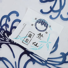 画像をギャラリービューアに読み込む, 新品『竺仙』浴衣反物 注染 乱菊 コーマ地 白 木綿 長さ12m 反巾38cm カジュアル お仕立て可［きものふりく］反26-28
