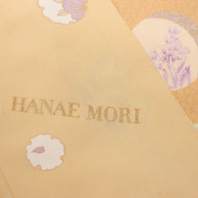 画像をギャラリービューアに読み込む, 【中古】長尺 訪問着【森英恵】格子に花丸文 砥粉色地紋入 身丈180.5cm 裄丈70cm 袷正絹着物 tlsize トールサイズ HY11-11
