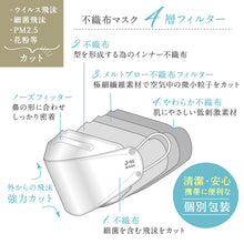 画像をギャラリービューアに読み込む, J-95 マスク 全3色　日本製 3Dマスク 立体型 不織布マスク J-95MASK 無地 ホワイト ハニー ライトグレー ふつうサイズ 4層構造 高性能 国産 JIS規格適合 30枚入り OPP包装 個別包装 大人マスク ダイアモンド型 柳葉型 魚型 マスク 医療用 カラーマスク 和装小物 K22-13
