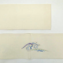 画像をギャラリービューアに読み込む, 【中古】名古屋帯 夏の絽 織り 手刺繍 蒋雪英 極上逸品 カジュアル セミフォーマル 白 正絹 着物 NS8-26
