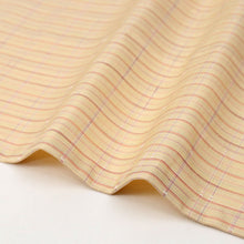 画像をギャラリービューアに読み込む, 【中古】紬 単衣 特選 格子 チェック柄 小さな浮き織り ベージュ 身丈155cm 裄丈64.5cm カジュアル きもの 正絹着物 TY4-22 ssize リサイクル着物 ［きものふりく］
