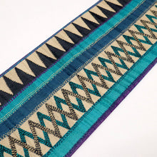 画像をギャラリービューアに読み込む, 新品 半幅帯 『ギャラリー凜』 古渡更紗 ブルー カンタ刺子 長さ420cm 帯巾17cm　BA9-2
