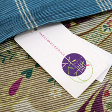 画像をギャラリービューアに読み込む, 【新品】『召しませ花』半幅帯 リバーシブル ペイズリー 淡灰×水色 カジュアル きもの 和装 BP10-2
