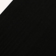 画像をギャラリービューアに読み込む, 【中古】道行衿 和装コート 黒無地 細やか縦縞の地模様 カジュアル ブラック 身丈93.5cm 裄丈63.5cm 正絹着物上 CB12-6
