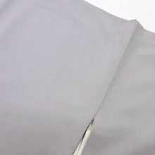 画像をギャラリービューアに読み込む, 【中古】長尺 色留袖 短冊に四季の風景吉祥文 準礼装 フォーマル グレー 背紋有 身丈164.5cm 裄丈67.5cm 袷正絹着物 DH5-2
