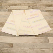 画像をギャラリービューアに読み込む, 【中古】夏帯『絽』袋帯 横段に露芝花模様 フォーマル 略礼装 白アイボリー 長さ440cm 帯巾31cm 正絹着物 FY5-1
