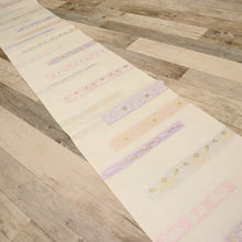 画像をギャラリービューアに読み込む, 【中古】夏帯『絽』袋帯 横段に露芝花模様 フォーマル 略礼装 白アイボリー 長さ440cm 帯巾31cm 正絹着物 FY5-1
