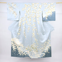 画像をギャラリービューアに読み込む, 【中古】作家物 訪問着 豪華絢爛花模様 胡蝶蘭桜藤 落款有 身丈160cm 裄丈66.5cm 袷正絹着物 HA4-7
