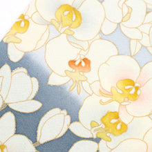 画像をギャラリービューアに読み込む, 【中古】作家物 訪問着 豪華絢爛花模様 胡蝶蘭桜藤 落款有 身丈160cm 裄丈66.5cm 袷正絹着物 HA4-7
