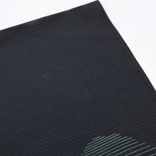 画像をギャラリービューアに読み込む, 【中古】夏着物『絽』訪問着 重なる遠山風景 背紋有 フォーマル 略礼装 藍黒色 身丈159cm 裄丈64.5cm 正絹着物 HA5-8
