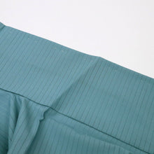 画像をギャラリービューアに読み込む, 【中古】長尺 洗える夏着物 刺繍付下げ『絽』吉祥の丸文 カジュアル 青緑色 身丈163.5cm 裄丈65.5cm 化繊 HA7-3
