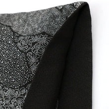 画像をギャラリービューアに読み込む, 【中古】江戸小紋 寄せ柄 ますいわ屋 小紋師落款有 白黒 身丈153cm 裄丈65.5cm 袷正絹着物 HB3-24
