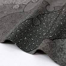 画像をギャラリービューアに読み込む, 【中古】江戸小紋 寄せ柄 ますいわ屋 小紋師落款有 白黒 身丈153cm 裄丈65.5cm 袷正絹着物 HB3-24
