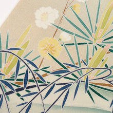 画像をギャラリービューアに読み込む, 【中古】訪問着 作家物＊情景美 落款有 背紋有 グリーン 略礼装 フォーマル 身丈155.5cm 裄丈65.5cm 袷正絹着物 HG11-7
