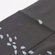 画像をギャラリービューアに読み込む, 【中古】夏着物『絽』訪問着 舞う花びら模様 フォーマル 略礼装 濃灰グレー 身丈157cm 裄丈62.5cm 正絹着物 HH7-2
