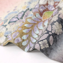 画像をギャラリービューアに読み込む, 【中古】長尺 訪問着 華やぎの辻が花模様 ピンク色 身丈164.5cm 裄丈69cm 袷正絹着物 HM2-14
