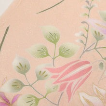 画像をギャラリービューアに読み込む, 仮絵羽 訪問着 蘭に麗しの花々模様 フォーマル 略礼装 淡いピンク 和装きもの 袷正絹着物 HM9-14
