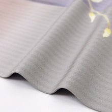 画像をギャラリービューアに読み込む, 【中古】訪問着 横段と揺れる小さな蘭の花模様 フォーマル 略礼装 紫系多色 身丈157cm 裄丈63cm 袷正絹着物 HP3-4
