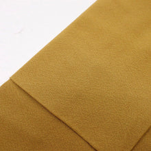 画像をギャラリービューアに読み込む, 【中古】付下げ シンプル風にそよぐ花模様 黄唐茶色 フォーマル 略礼装 身丈159cm 裄丈68.5cm 正絹着物 HY7-4
