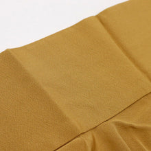 画像をギャラリービューアに読み込む, 【中古】付下げ シンプル風にそよぐ花模様 黄唐茶色 フォーマル 略礼装 身丈159cm 裄丈68.5cm 正絹着物 HY7-4
