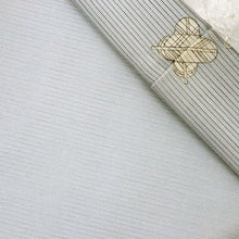 画像をギャラリービューアに読み込む, 【中古】夏着物『絽』色無地 淡いブルーグレー 背紋有 身丈162.5cm 裄丈66cm 正絹着物 IH7-6
