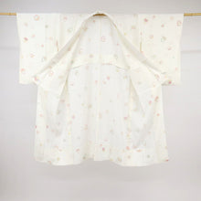 画像をギャラリービューアに読み込む, 【中古】上質 長襦袢 大小ダルマ 白 着物下 身丈120.5cm 裄丈64cm 正絹 和装 きもの J7-1
